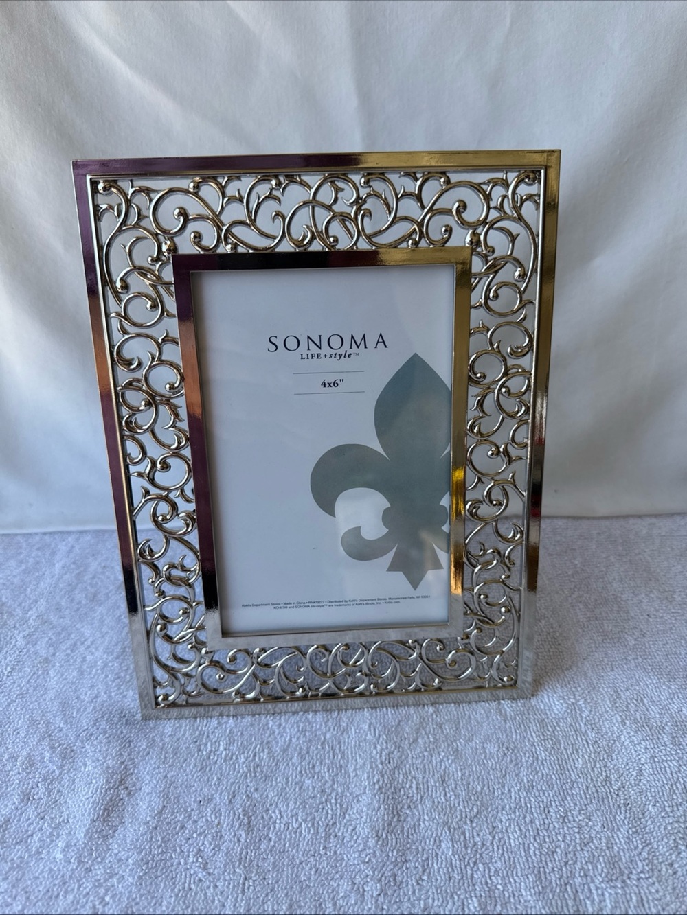 Sonoma Silver Filigree Decorative Picture Frame